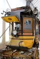 Mailcoach used by Swiss Alpine Post to cross Furka pass until 1915 at Deutsches Museum Transport Museum. Munich, Germany.