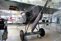 Fokker D.VII fighter by Fokker-Flugzeugwerke GmbH of Schwerin at Deutsches Museum Flugwerft Schleissheim. Munich, Germany.
