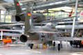 Jet trainer & fighters of German Air Force at Deutsches Museum Flugwerft Schleissheim. Munich, Germany.