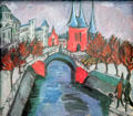 Elisabethufer painting by Ernst Ludwig Kirchner at Pinakothek der Moderne. Munich, Germany.