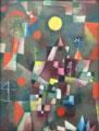 Full Moon painting by Paul Klee at Pinakothek der Moderne. Munich, Germany.