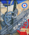 The War painting by Gino Severini at Pinakothek der Moderne. Munich, Germany.