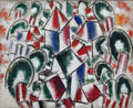 Landscape No. 2 painting by Fernand Léger at Pinakothek der Moderne. Munich, Germany.