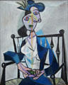 Seated Woman painting by Pablo Picasso at Pinakothek der Moderne. Munich, Germany.