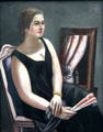 Picture of Minna Beckmann-Tube by Max Beckmann at Pinakothek der Moderne. Munich, Germany.