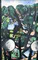 Park: View of Zoo with white Lamp Spheres painting by Max Beckmann at Pinakothek der Moderne. Munich, Germany.