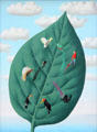Third Dimension painting by René Magritte at Pinakothek der Moderne. Munich, Germany.