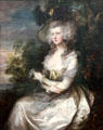 Mrs. Thomas Hibbert portrait by Thomas Gainsborough at Neue Pinakothek. Munich, Germany.
