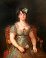 Marquesa de Caballero portrait by Francisco de Goya at Neue Pinakothek. Munich, Germany.