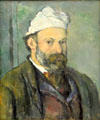 Self-portrait by Paul Cézanne at Neue Pinakothek. Munich, Germany.