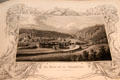 Der Kanal mit der Altmühlbrücke bei Schelleneck engraving by Alexander Marx at Bamberg City Museum. Bamberg, Germany.