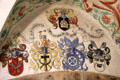 Painted family shields at Bamberg City Museum. Bamberg, Germany