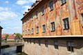 Rococo mural by Johann Anwander on western facade of Bamberg Old Town Hall. Bamberg, Germany.