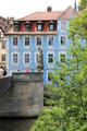 Empress Kunigund statue on island of Bamberg Old Town Hall. Bamberg, Germany.