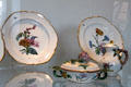 Faience plates & serving dishes by Paul Hannong of Strasbourg, France at Bamberg Old Town Hall Museum of Faience & Porcelain. Bamberg, Germany.