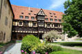 Main half-timbered museum building at Coburg Castle. Coburg, Germany.