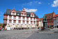 Stadthaus late Renaissance building housed ducal state administration on market square. Coburg, Germany