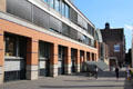 Postwar facade at Germanisches Nationalmuseum. Nuremberg, Germany.