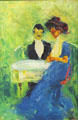 Gentleman & Lady painting by Emil Nolde at Germanisches Nationalmuseum. Nuremberg, Germany.