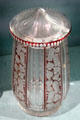 Glass covered beaker by Steinschönau of Bohemia at Germanisches Nationalmuseum. Nuremberg, Germany.