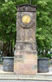 Albrecht Dürer medal on horse trough. Nuremberg, Germany.