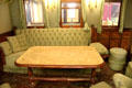 Sofa & table in Bismarck's private rail car at Nuremberg Transport Museum. Nuremberg, Germany.