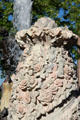 Column of roses detail on Marriage Carousel sculpture. Nuremberg, Germany.