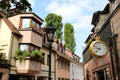 Trödelmarkt shopping area on island in Pegnitz River. Nuremberg, Germany.