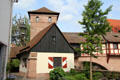 Henkerhaus Museum beside Pegnitz River. Nuremberg, Germany.