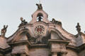 Roofline detail of Pommersfelden Castle. Pommersfelden, Germany.