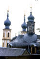 Roofline of Wallfahrtskäppele. Würzburg, Germany.