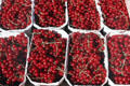 Baskets of currents at outdoor market. Stuttgart, Germany.