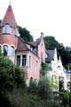 Mansions above city. Tübingen, Germany.