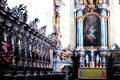 St Magnus Abbey Church choir stalls by Georg Anton Machein & high altar. Bad Schussenried, Germany.