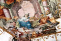 Ceiling painting representing geographic & mathematical sciences in Goldener Saal at Academy for teacher training. Dillingen, Germany