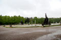 Fortuna & Fama fountains at Herrenchiemsee New Palace. Chiemsee, Germany.