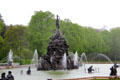 Fortuna fountain at Herrenchiemsee New Palace. Chiemsee, Germany.