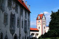 Hohes Schloss , now serves as a branch gallery of the Bavarian State Painting Collections as well as the City Gallery. Füssen, Germany.