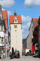 Clock & bell tower. Isny im Allgäu, Germany.