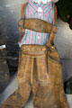 Ledderhosen displayed in shop window. Mittenwald, Germany.