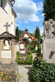 Cemetery at St Peter & Paul church. Oberammergau, Germany.