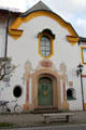 Entrance of Oberammergau Museum. Oberammergau, Germany.
