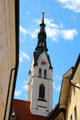 Tower of Assumption of Mary church. Bad Tölz, Germany.