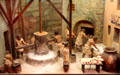 Model of commercial bakery in Pompei at Museum of Bread and Art. Ulm, Germany.