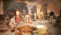 French Military Bakery painting by Eugène Chaperon at Museum of Bread and Art. Ulm, Germany.
