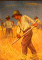 The Reapers painting by Emil Lenhardt of Romania at Danube Schwabian Museum. Ulm, Germany.