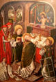 Mass of St Gregory painting by master of Hostienmühlen-Retabels of Ulm at Ulmer Museum. Ulm, Germany.
