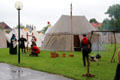 Medieval reenactment on grounds of Kloster Wiblingen. Ulm, Germany.