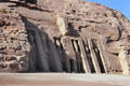 Small Temple of Queen Nefertari wife of Ramesses II at Abu Simbel. Egypt.