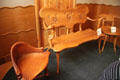 Chairs designed for Casa Calvet by Antoni Gaudí at Casa Batlló. Barcelona, Spain.
